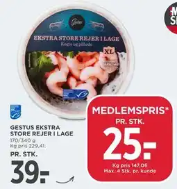 MENY GESTUS EKSTRA STORE REJER I LAGE tilbud