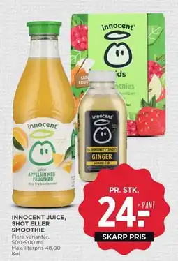 MENY INNOCENT JUICE, SHOT ELLER SMOOTHIE tilbud