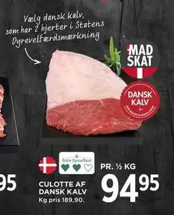 MENY CULOTTE AF DANSK KALV tilbud
