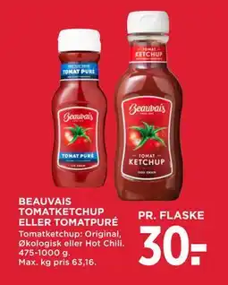 MENY BEAUVAIS TOMATKETCHUP ELLER TOMATPURÉ tilbud