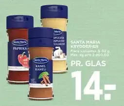 MENY SANTA MARIA KRYDDERIER tilbud