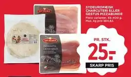 MENY SYDEUROPÆISK CHARCUTERI ELLER GESTUS PIZZABUNDE tilbud