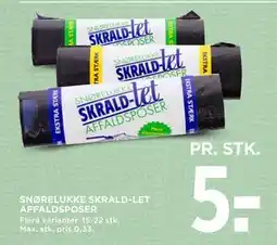 MENY SNØRELUKKE SKRALD-LET AFFALDSPOSER tilbud