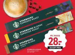 MENY STARBUCKS KAPSLER tilbud
