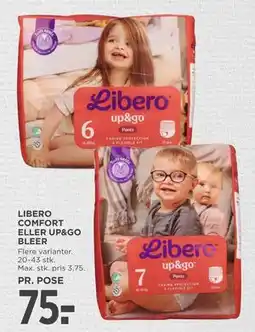MENY LIBERO COMFORT ELLER UP&GO BLEER tilbud