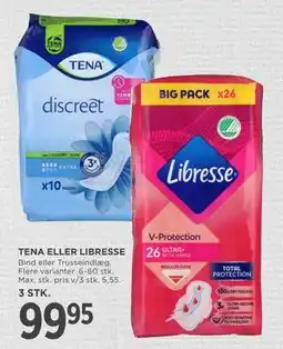 MENY TENA ELLER LIBRESSE tilbud