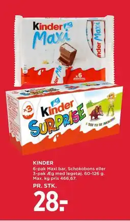 MENY KINDER tilbud