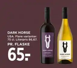 MENY DARK HORSE tilbud