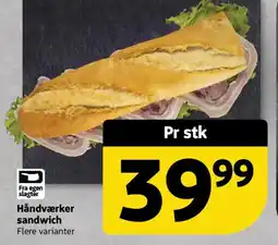 Løvbjerg Håndværker sandwich tilbud