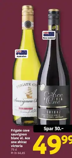 Løvbjerg Frigate cove sauvignon blanc el. Ace one shiraz victoria tilbud