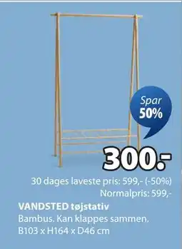 JYSK VANDSTED tøjstativ tilbud