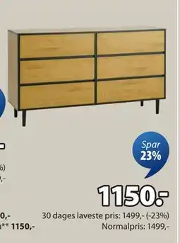 JYSK ODENSE kommode tilbud