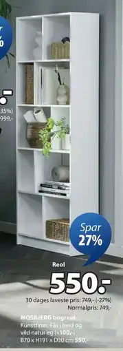 JYSK MOSBJERG bogreol tilbud