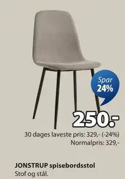 JYSK JONSTRUP spisebordsstol tilbud