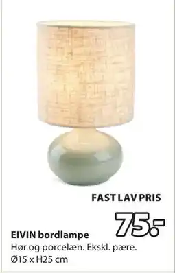JYSK EIVIN bordlampe tilbud