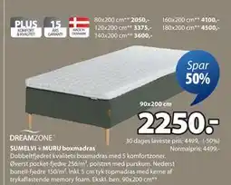 JYSK SUMELVI + MURU boxmadras tilbud