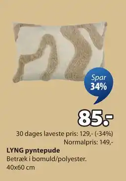 JYSK LYNG pyntepude tilbud