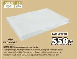 JYSK BESSEGGEN moskusdundyne, junior tilbud