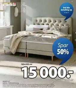 JYSK KUPELVA + TOSEN elevationsseng tilbud