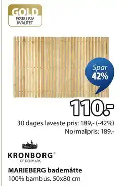 JYSK MARIEBERG bademåtte tilbud