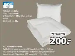 JYSK ALTA andefjersdyne tilbud