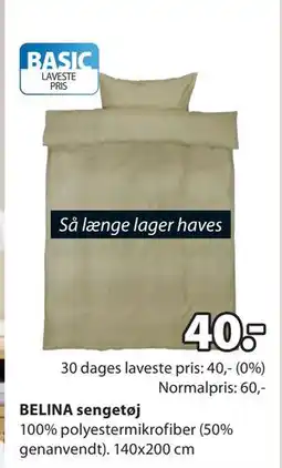 JYSK BELINA sengetøj tilbud