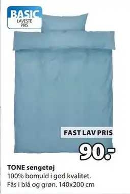 JYSK TONE sengetøj tilbud