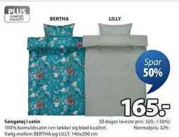 JYSK Sengetøj i satin tilbud