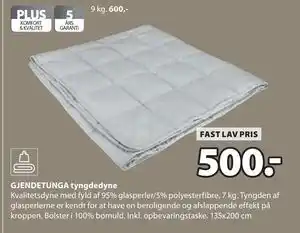 JYSK GJENDETUNGA tyngdedyne tilbud