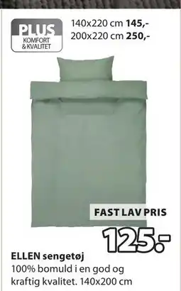 JYSK ELLEN sengetøj tilbud