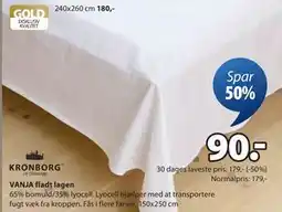 JYSK VANJA fladt lagen tilbud