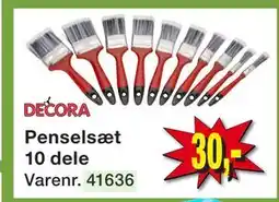 Harald Nyborg Penselsæt 10 dele tilbud