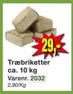 Harald Nyborg Træbriketter ca. 10 kg tilbud