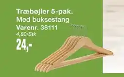 Harald Nyborg Træbøjler 5-pak tilbud