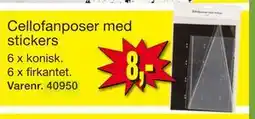 Harald Nyborg Cellofanposer med stickers tilbud