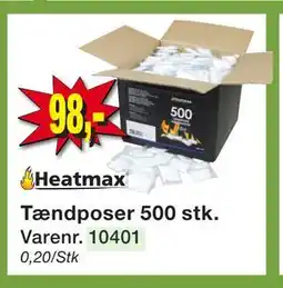 Harald Nyborg Tændposer 500 stk tilbud