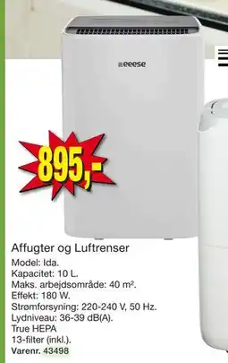 Harald Nyborg Affugter og Luftrenser tilbud