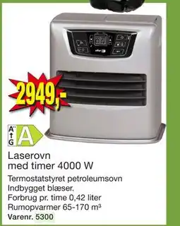 Harald Nyborg Laserovn med timer 4000 W tilbud