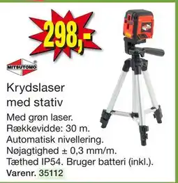 Harald Nyborg Krydslaser med stativ tilbud