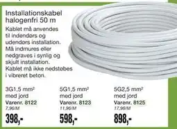 Harald Nyborg Installationskabel halogenfri 50 m tilbud