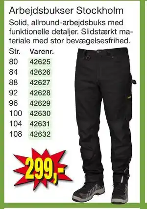 Arbejdsbukser Stockholm