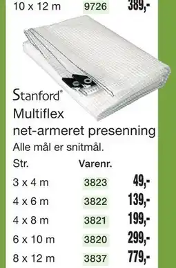 Harald Nyborg Multiflex net-armeret presenning tilbud