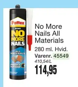 Harald Nyborg No More Nails All Materials tilbud