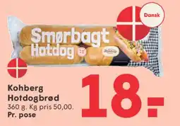SPAR Kohberg Hotdogbrød (Smørbagt Hotdog) tilbud