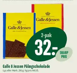 Min Købmand Galle & Jessen Pålægschokolade (2-pak) tilbud