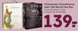SPAR Chanteanais Chardonnay eller Old World The Box (3 L) tilbud