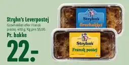Min Købmand Stryhns Leverpostej tilbud