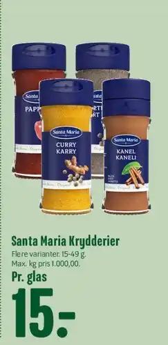 Min Købmand Santa Maria Krydderier tilbud