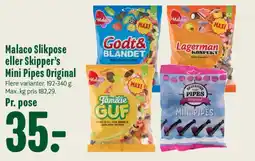 Min Købmand Malaco Slikpose / Skipper's Mini Pipes Original tilbud