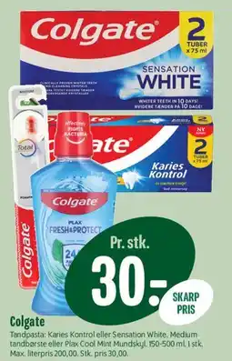 Min Købmand Colgate (tandpasta / mundskyl) tilbud